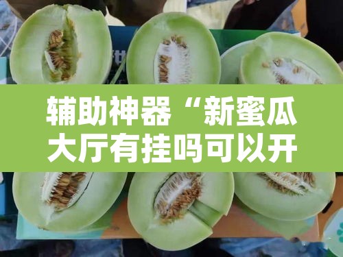 辅助神器“新蜜瓜大厅有挂吗可以开挂吗”其实确实有挂