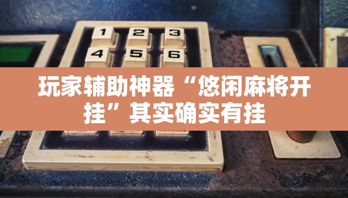 玩家辅助神器“悠闲麻将开挂	”其实确实有挂
