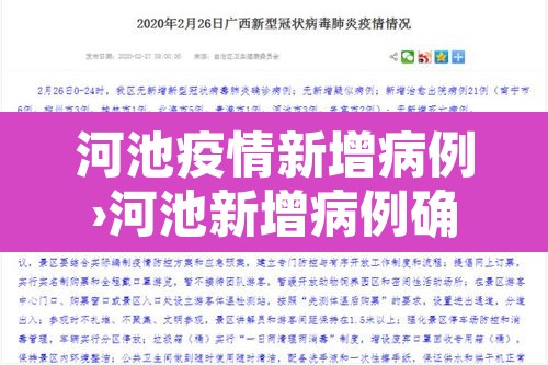 河池疫情新增病例›河池新增病例确诊详情 河池疫情新增病例›河池新增病例确诊详情