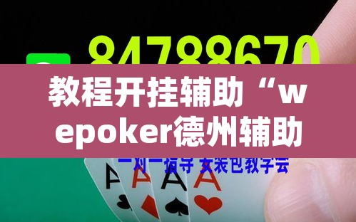 教程开挂辅助“wepoker德州辅助软件 ”其实确实有挂