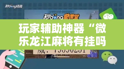 玩家辅助神器“微乐龙江麻将有挂吗	”开挂辅助脚本+详细开挂安装教程