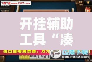 开挂辅助工具“凑一桌游戏辅助器”其实确实有挂