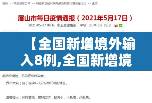 【全国新增境外输入8例,全国新增境外输入8例病例】 【全国新增境外输入8例,全国新增境外输入8例病例】