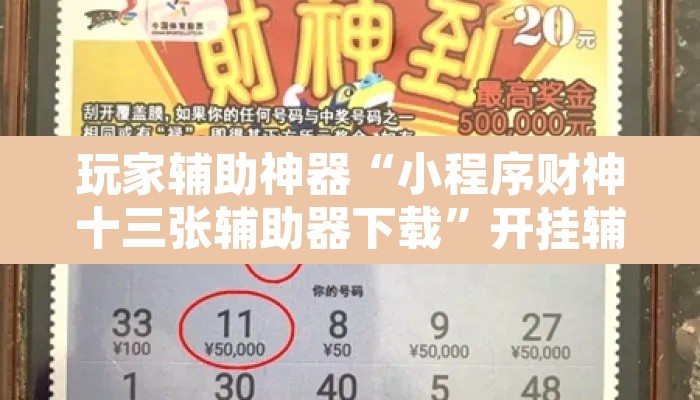 玩家辅助神器“小程序财神十三张辅助器下载	”开挂辅助脚本+详细开挂安装教程