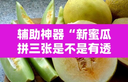 辅助神器“新蜜瓜拼三张是不是有透视辅助挂”(透视)其实确实有挂