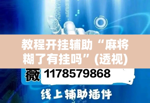 教程开挂辅助“麻将糊了有挂吗”(透视)其实确实有挂