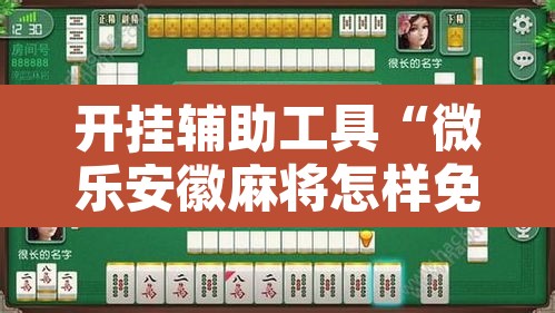 开挂辅助工具“微乐安徽麻将怎样免费开挂	”其实确实有挂