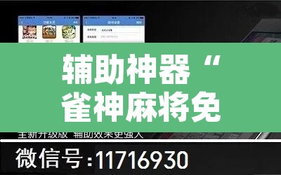 辅助神器“雀神麻将免费开挂教程”附辅助神器开挂脚本详细步骤
