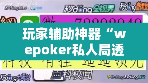 玩家辅助神器“wepoker私人局透视挂辅助软件”其实确实有挂