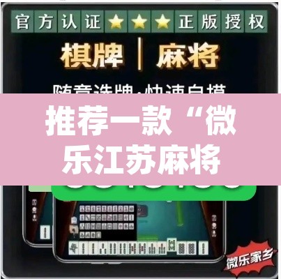 推荐一款“微乐江苏麻将万能开挂器	”(透视挂)辅助透视教程