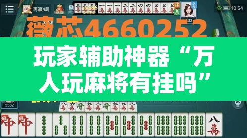 玩家辅助神器“万人玩麻将有挂吗”其实确实有挂