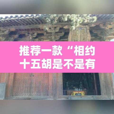 推荐一款“相约十五胡是不是有挂	”(透视)其实确实有挂