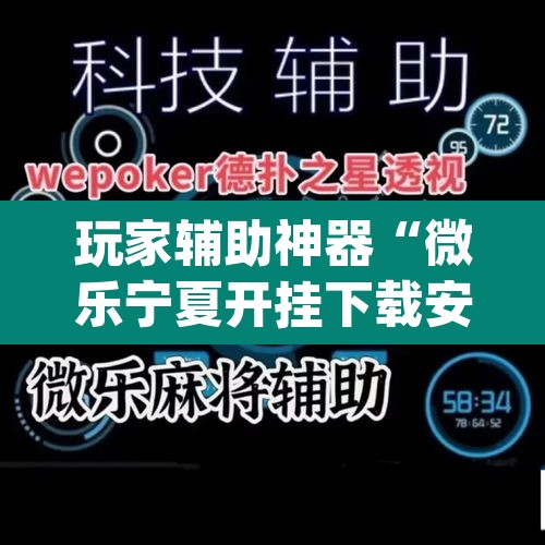 玩家辅助神器“微乐宁夏开挂下载安装”(透视)其实确实有挂
