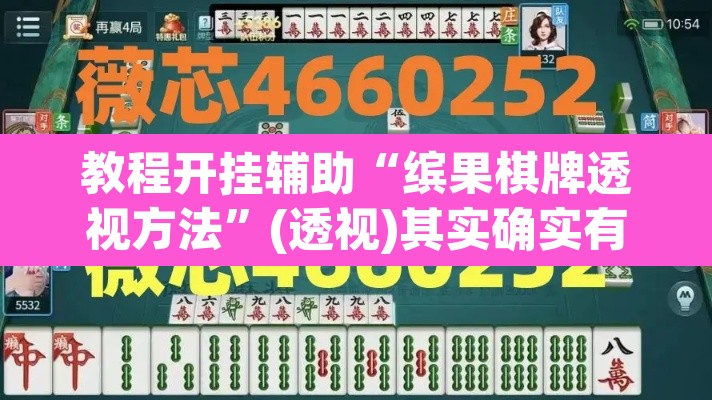 教程开挂辅助“缤果棋牌透视方法	”(透视)其实确实有挂