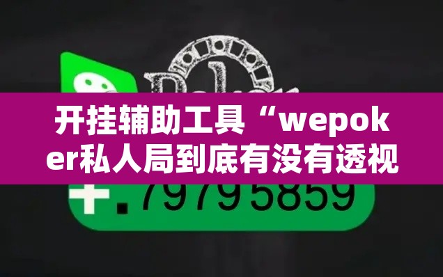 开挂辅助工具“wepoker私人局到底有没有透视挂”其实确实有挂