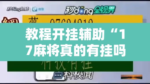 教程开挂辅助“17麻将真的有挂吗”(透视)其实确实有挂