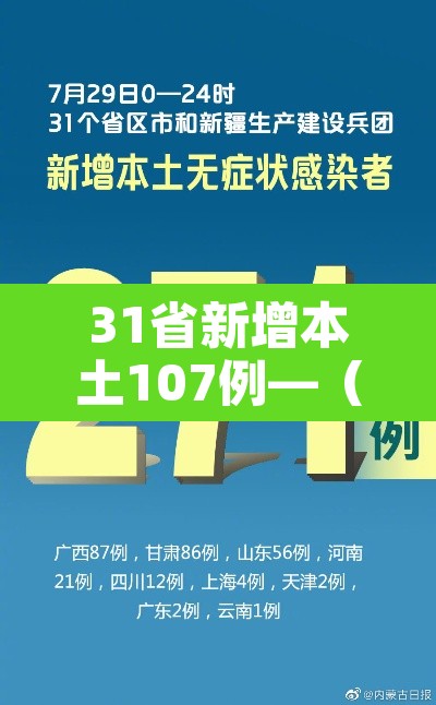 31省新增本土107例—(31省新增144例本土135例) 31省新增本土107例—(31省新增144例本土135例)