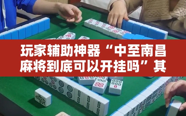 玩家辅助神器“中至南昌麻将到底可以开挂吗	”其实确实有挂