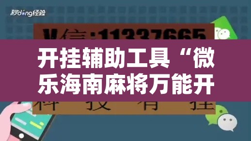 开挂辅助工具“微乐海南麻将万能开挂器免费”其实确实有挂