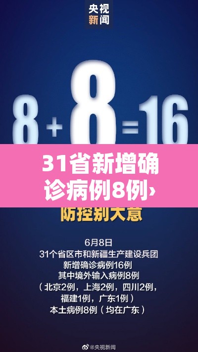 31省新增确诊病例8例›31省新增确诊情况 31省新增确诊病例8例›31省新增确诊情况