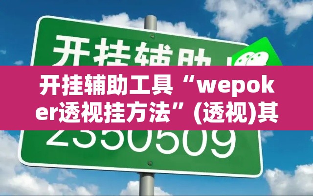 开挂辅助工具“wepoker透视挂方法”(透视)其实确实有挂