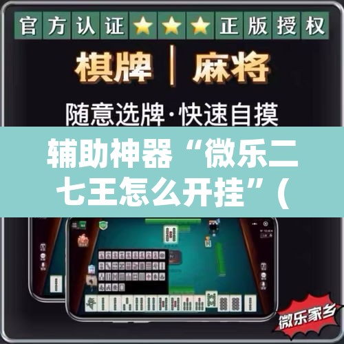 辅助神器“微乐二七王怎么开挂”(透视)其实确实有挂