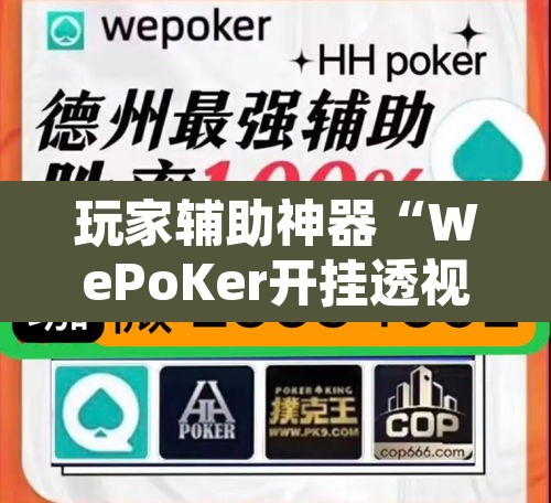 玩家辅助神器“WePoKer开挂透视辅助详细教程”其实确实有挂