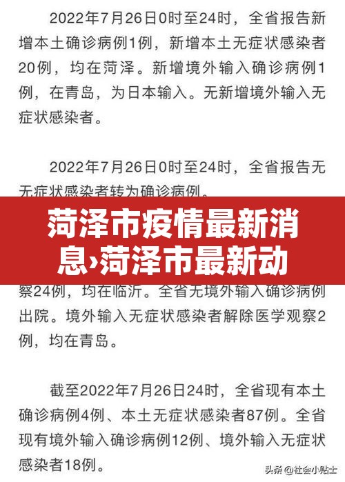 菏泽市疫情最新消息›菏泽市最新动态 菏泽市疫情最新消息›菏泽市最新动态