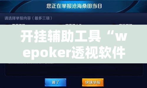 开挂辅助工具“wepoker透视软件挂	”其实确实有挂