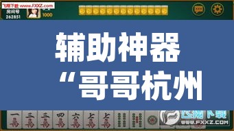 辅助神器“哥哥杭州麻将究竟有挂吗”(透视)其实确实有挂