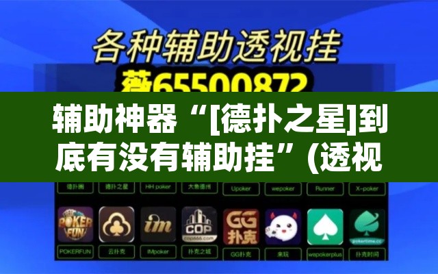 辅助神器“[德扑之星]到底有没有辅助挂	”(透视)其实确实有挂