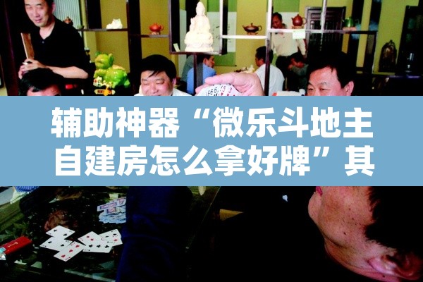 辅助神器“微乐斗地主自建房怎么拿好牌”其实确实有挂