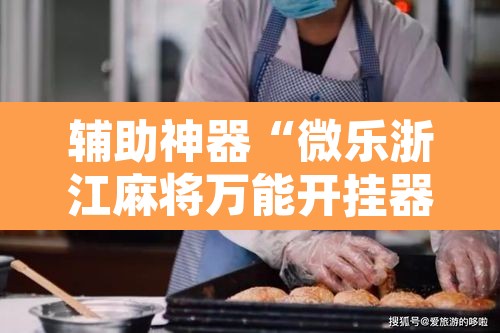 辅助神器“微乐浙江麻将万能开挂器通用版	”其实确实有挂