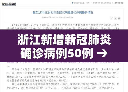 浙江新增新冠肺炎确诊病例50例 → 浙江 新增 新冠 浙江新增新冠肺炎确诊病例50例 → 浙江 新增 新冠