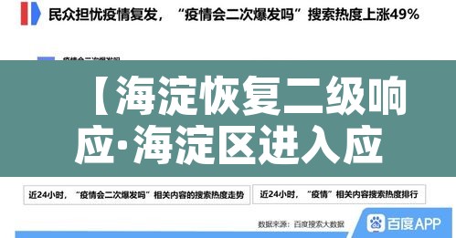 【海淀恢复二级响应·海淀区进入应急】 【海淀恢复二级响应·海淀区进入应急】