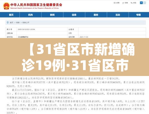 【31省区市新增确诊19例·31省区市新增确诊20例8885】 【31省区市新增确诊19例·31省区市新增确诊20例8885】