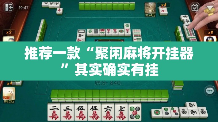 推荐一款“聚闲麻将开挂器”其实确实有挂