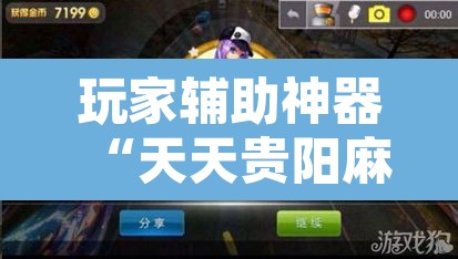 玩家辅助神器“天天贵阳麻将可以开挂吗”其实确实有挂