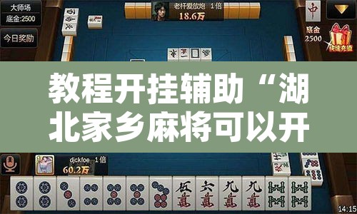 教程开挂辅助“湖北家乡麻将可以开挂吗”其实确实有挂