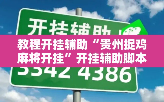 教程开挂辅助“贵州捉鸡麻将开挂	”开挂辅助脚本+详细开挂安装教程