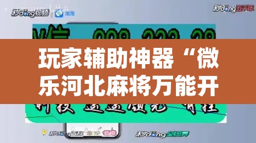 玩家辅助神器“微乐河北麻将万能开挂器通用版	”(透视)其实确实有挂