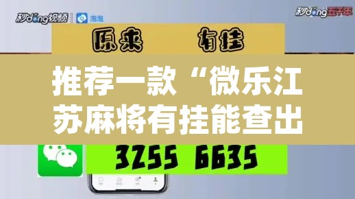 推荐一款“微乐江苏麻将有挂能查出来吗”(透视挂)辅助透视教程