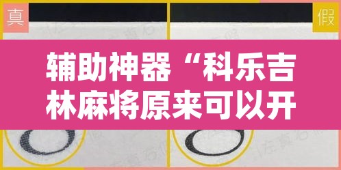 辅助神器“科乐吉林麻将原来可以开挂”(透视)其实确实有挂