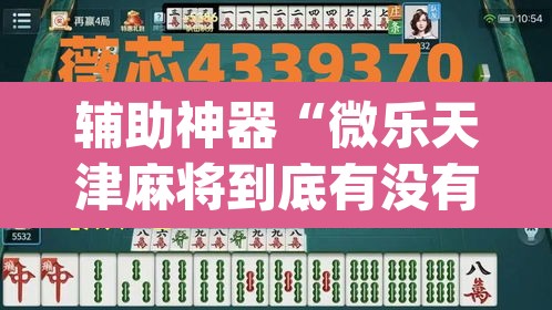 辅助神器“微乐天津麻将到底有没有挂”(透视挂)辅助透视教程