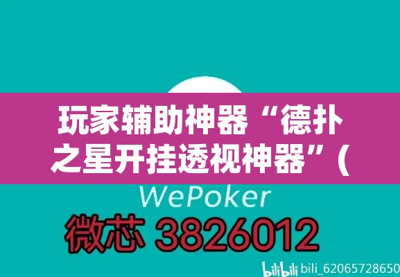 玩家辅助神器“德扑之星开挂透视神器”(透视挂)辅助透视教程