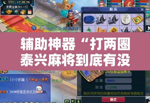 辅助神器“打两圈泰兴麻将到底有没有挂	”其实确实有挂