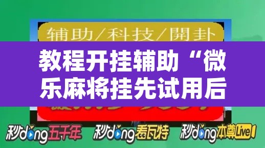 教程开挂辅助“微乐麻将挂先试用后付款”开挂辅助脚本+详细开挂安装教程