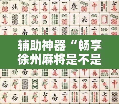 辅助神器“畅享徐州麻将是不是有挂”其实确实有挂