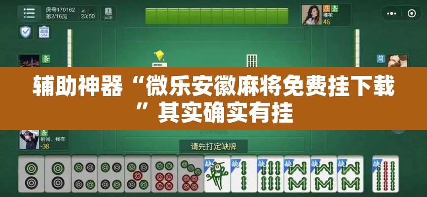 辅助神器“微乐安徽麻将免费挂下载”其实确实有挂