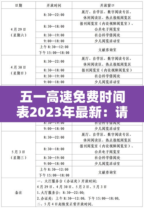 五一高速免费时间表2023年最新:请问2021五一高速免费几天? 五一高速免费时间表2023年最新:请问2021五一高速免费几天?